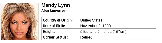 Pornstar Mandy Lynn