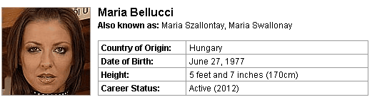 Pornstar Maria Bellucci