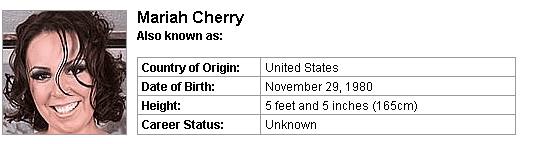 Pornstar Mariah Cherry
