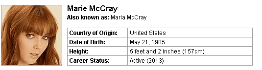 Pornstar Marie McCray