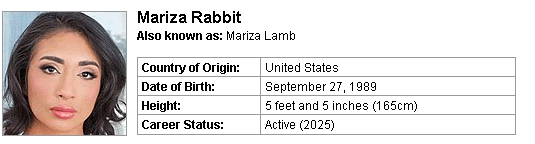 Pornstar Mariza Rabbit