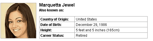 Pornstar Marquetta Jewel