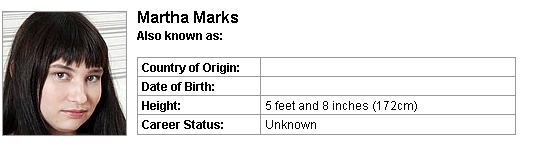 Pornstar Martha Marks
