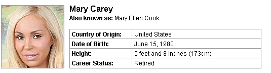 Pornstar Mary Carey
