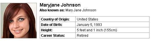 Pornstar Maryjane Johnson