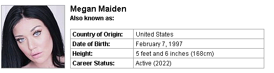 Pornstar Megan Maiden