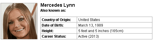 Pornstar Mercedes Lynn