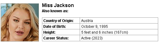 Pornstar Miss Jackson