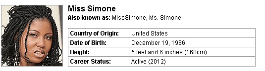 Pornstar Miss Simone