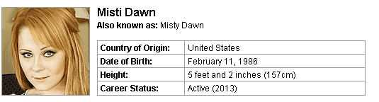 Pornstar Misti Dawn