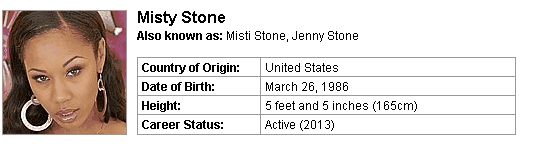 Pornstar Misty Stone
