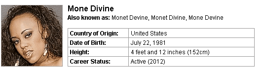 Pornstar Mone Divine