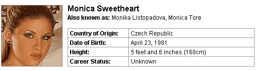 Pornstar Monica Sweetheart