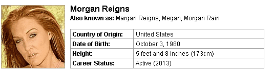 Pornstar Morgan Reigns