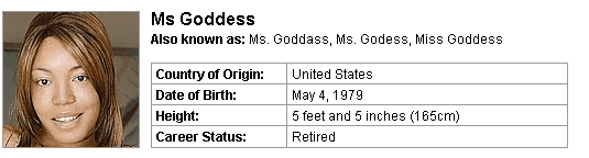 Pornstar Ms Goddess