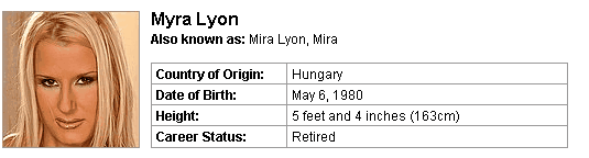 Pornstar Myra Lyon
