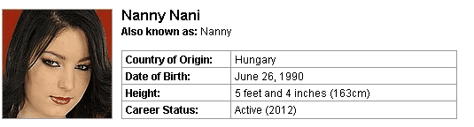 Pornstar Nanny Nani