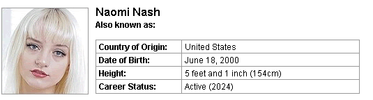 Pornstar Naomi Nash