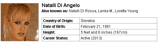 Pornstar Natalli Di Angelo