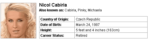Pornstar Nicol Cabiria