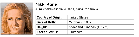 Pornstar Nikki Kane