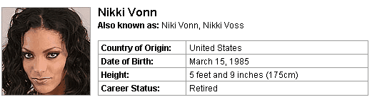Pornstar Nikki Vonn