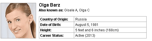 Pornstar Olga Barz
