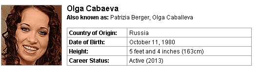 Pornstar Olga Cabaeva