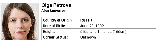Pornstar Olga Petrova