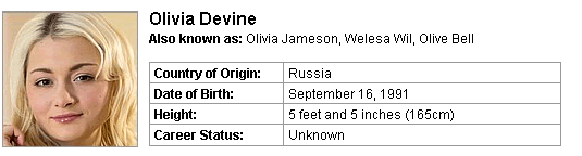 Pornstar Olivia Devine