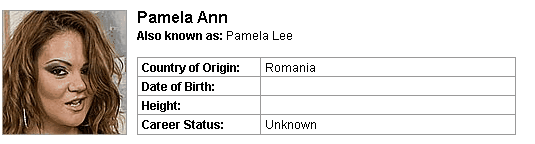 Pornstar Pamela Ann