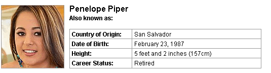 Pornstar Penelope Piper