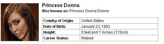 Pornstar Princess Donna