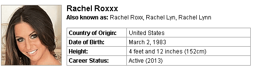 Pornstar Rachel Roxxx