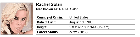 Pornstar Rachel Solari
