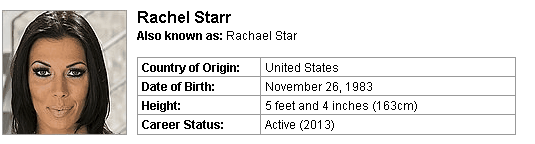 Pornstar Rachel Starr