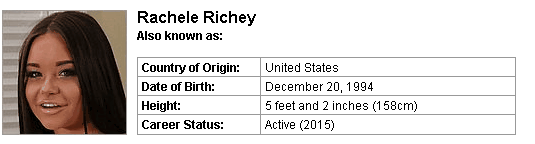 Pornstar Rachele Richey