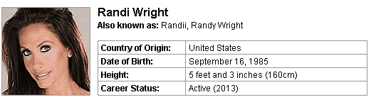 Pornstar Randi Wright