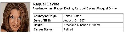 Pornstar Raquel Devine