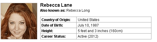 Pornstar Rebecca Lane