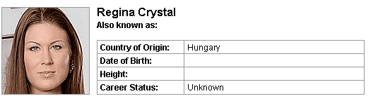 Pornstar Regina Crystal