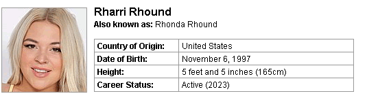 Pornstar Rharri Rhound