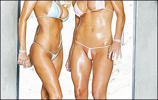 Bikini MILFs Rhylee Richards and Rhyse Richards exposing amazing bodies