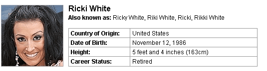 Pornstar Ricki White
