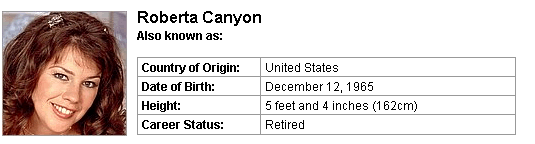 Pornstar Roberta Canyon
