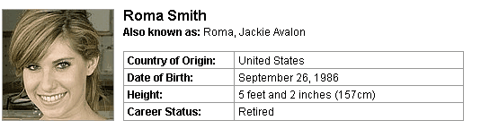 Pornstar Roma Smith