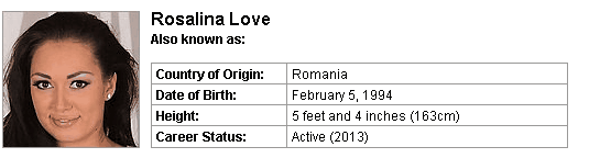 Pornstar Rosalina Love