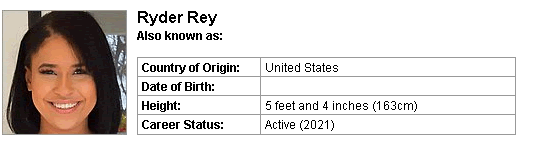 Pornstar Ryder Rey