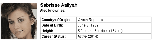 Pornstar Sabrisse Aaliyah
