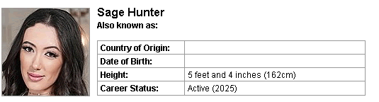 Pornstar Sage Hunter